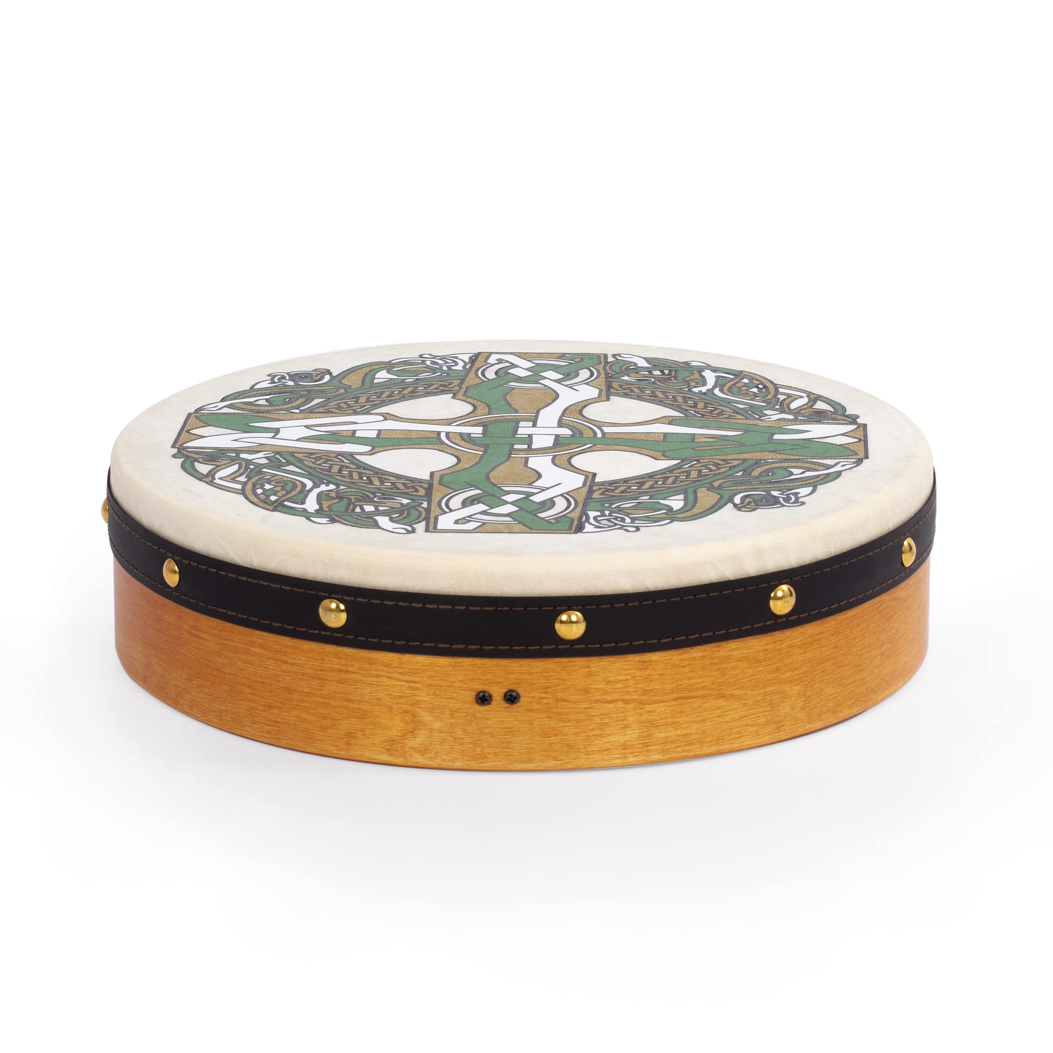 Percussion Plus Bodhran - Cruz gaélica de 30,5 cm con batidor volquete, 30,5 cm de diámetro