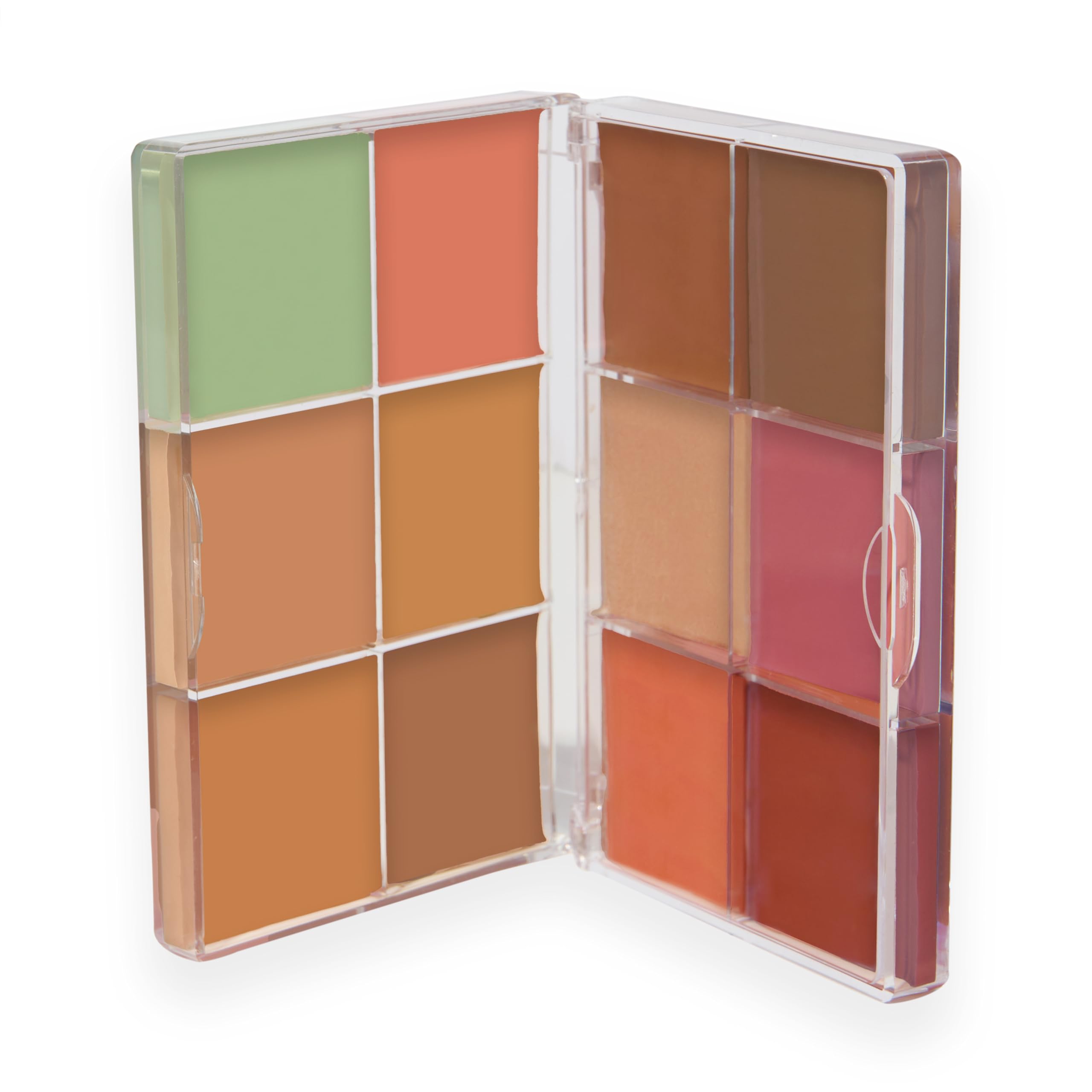 Revolution Everything Base Face Icon Complexion Palette, Palette Teint Tout-En-Un pour Yeux, Visage et Lèvres, Utilisable Comme Fond de Teint ou Base, Medium, 5 g