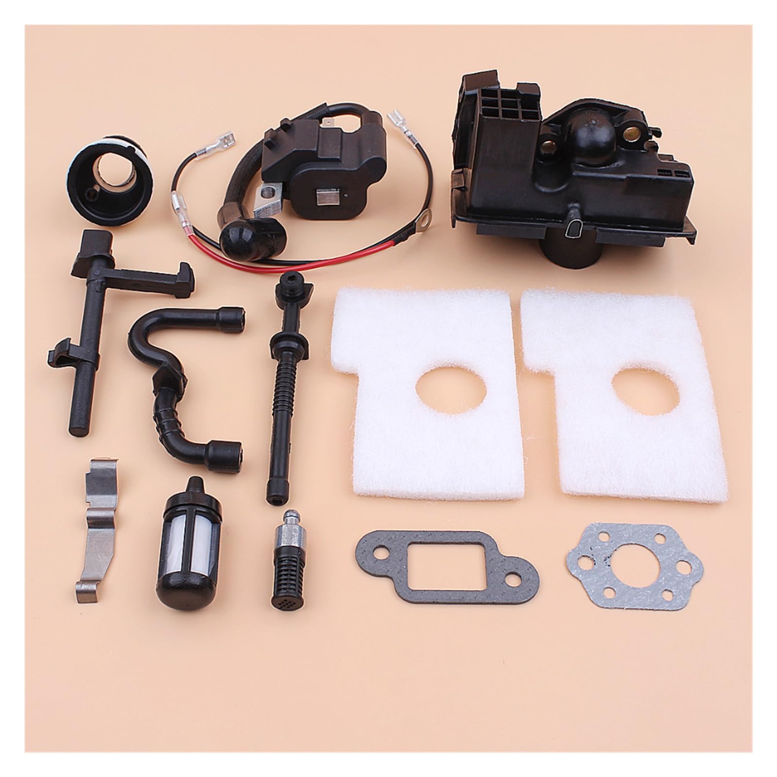 Módulo de bobina de encendido Colector de admisión de filtro de aire apto for STIHL MS180 MS170 MS 180 170 018 017 Repuestos de sierras de cadena de motosierra de gasolina