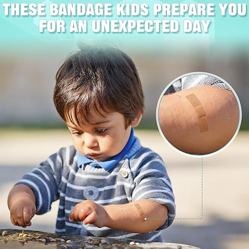 Miniatura 7 de Weewooday 300 vendajes pequeños, vendajes para la nariz, tela, adhesivo, flexible, transpirable, 0.34 x 1.6 pulgadas