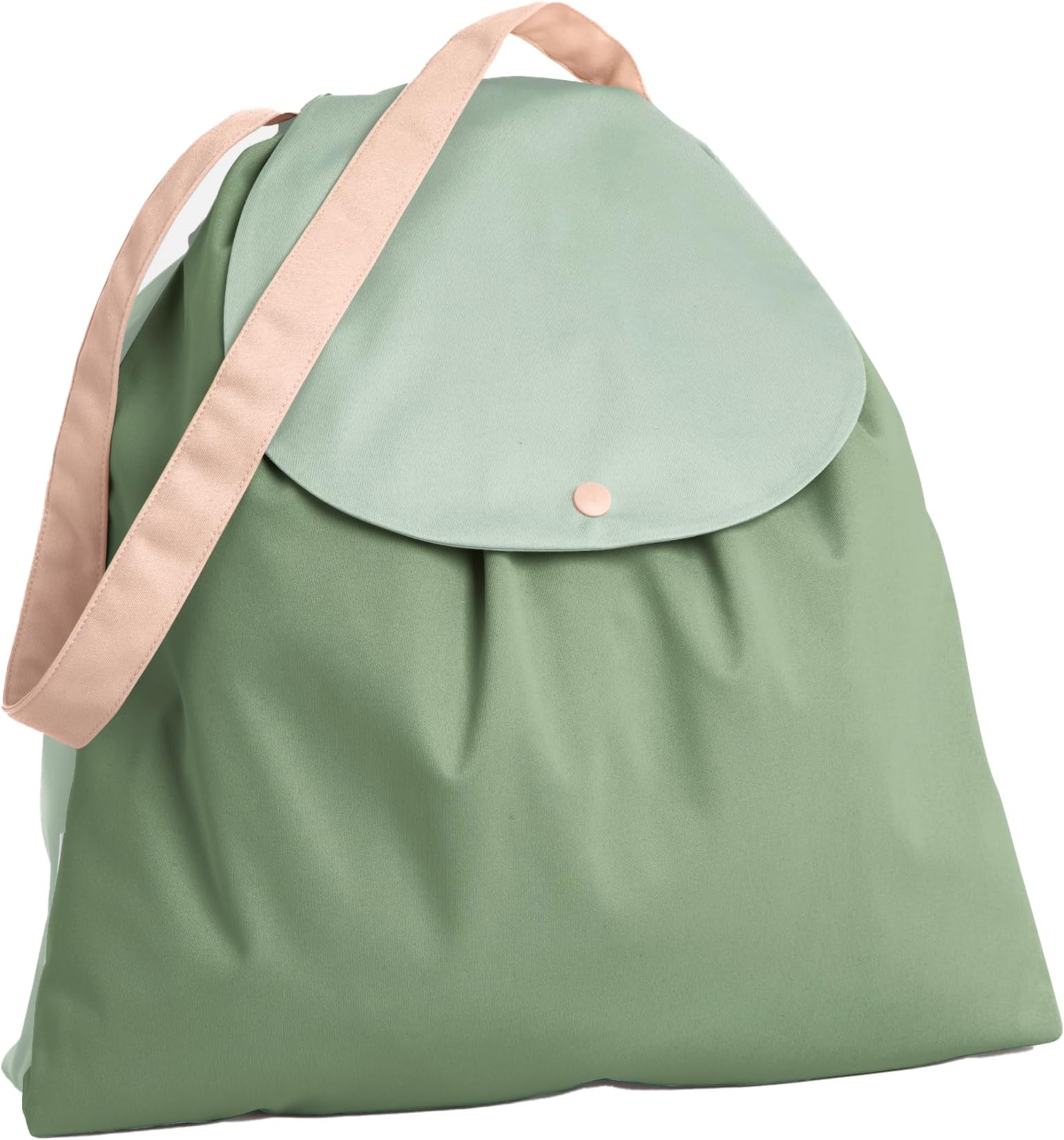 Day Bag – Reusable Wet and Dry Bag Made From Recycled Fabric With Dual Waterproof Compartments for Cloth Diapers, Swimsuits, Toiletries, and Snacks - Aloe