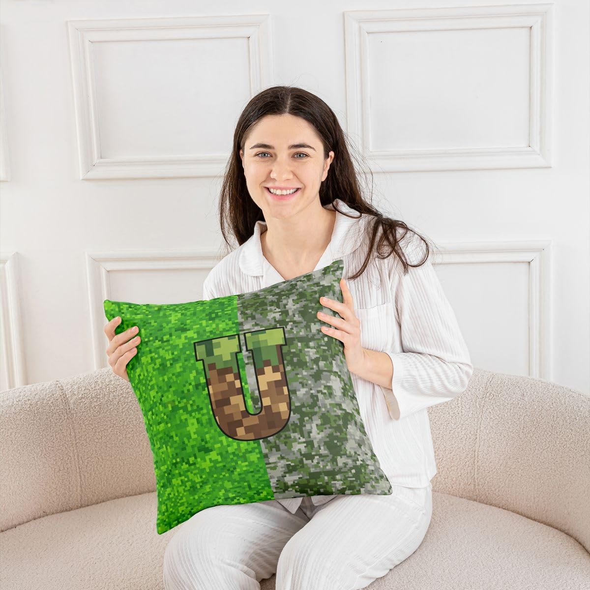 Feelyou Kids Boys Girls Cube Gaming Throw Pillow Covers Set of 4 image 4