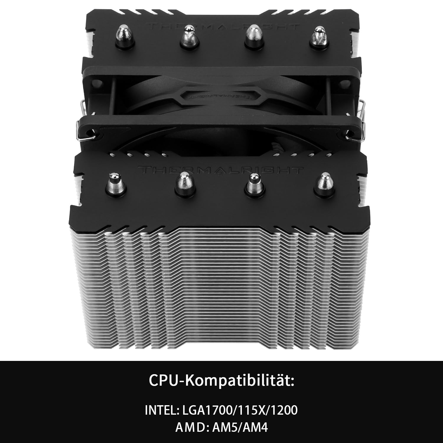 PCCOOLER CPS RZ820 Dispositivo Di Raffreddamento Della CPU 290W Dual Tower Air Cooler 8 HeatPipes CPU Cooling System E 3 Modalità PWM Silent Fans Per Intel LGA 1851/1700/1200/115X AMD AM4/AM5 Nero - 12
