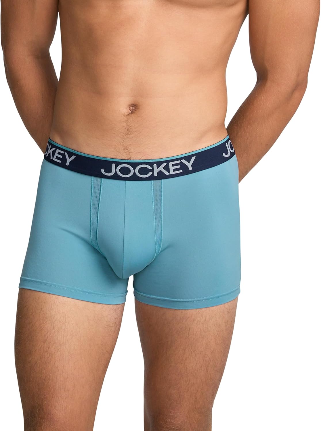 Jockey Men's Underwear Chafe Proof Pouch Microfiber 3" Trunk - 3 Pack
