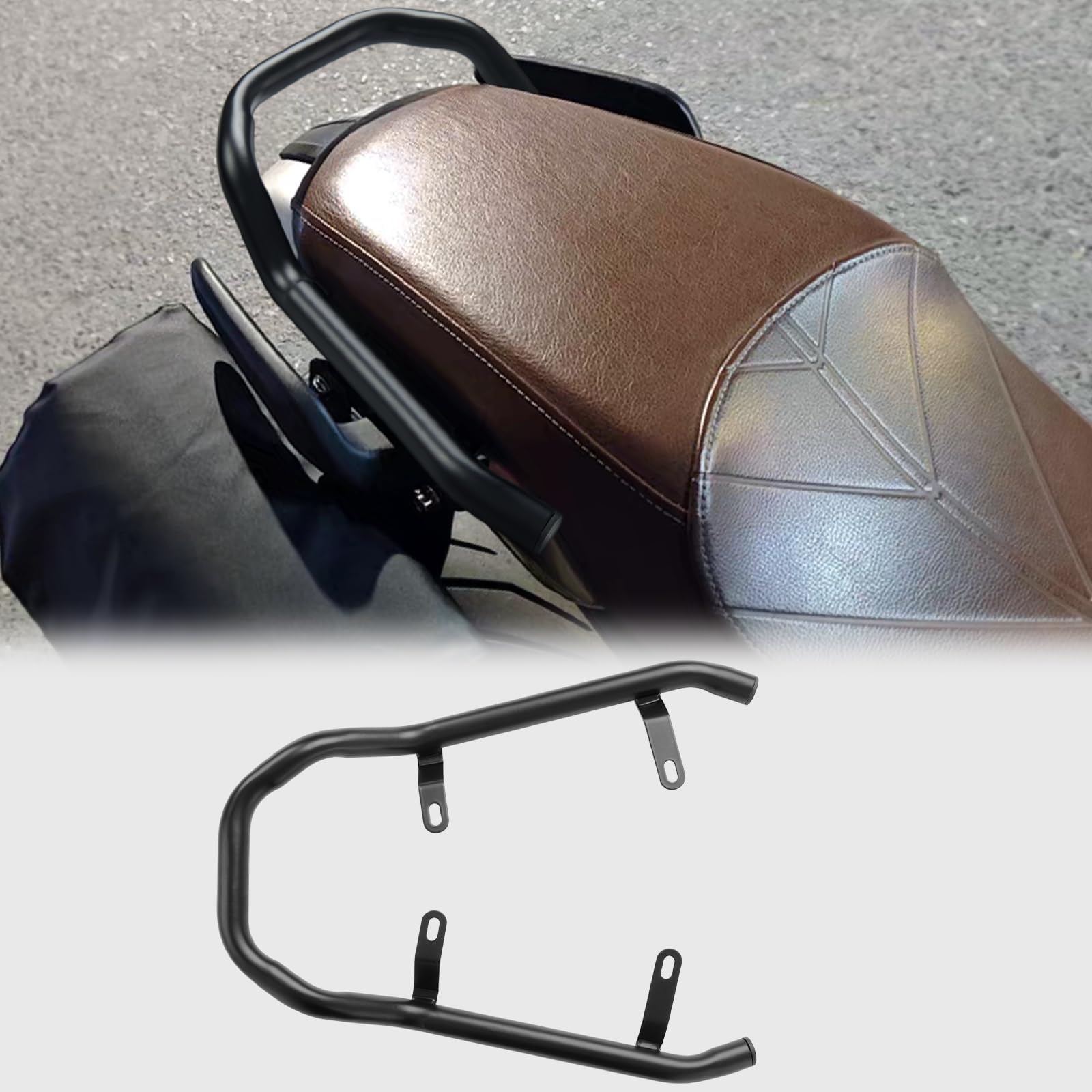 WOOGA Passeggero Posteriore Sedile del Passeggero Mano Grab Bar Rail Maniglia Accessori Moto compatibile con B&M&W RNINET R nine T/R9T /5 Pure/Racer/Scrambler/Urban G/S Accessories 2014-2023