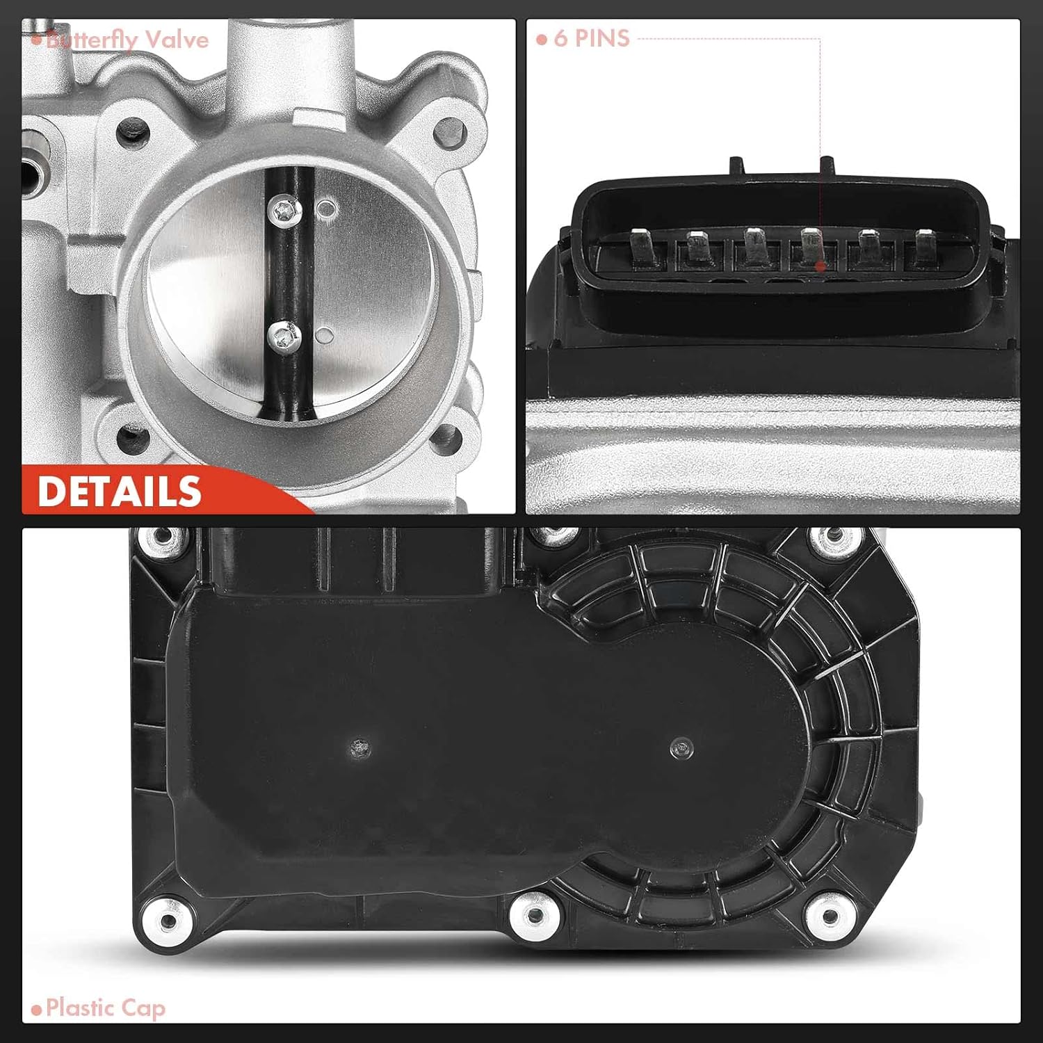 A-Premium Electronic Throttle Body Compatible with Toyota & Scion Vehicles - Corolla 2011-2019, Corolla iM 2017-2018, Matrix 2011-2014, iM 2016, 1.8L - Replace# 22030-0T100, 22030-0T080