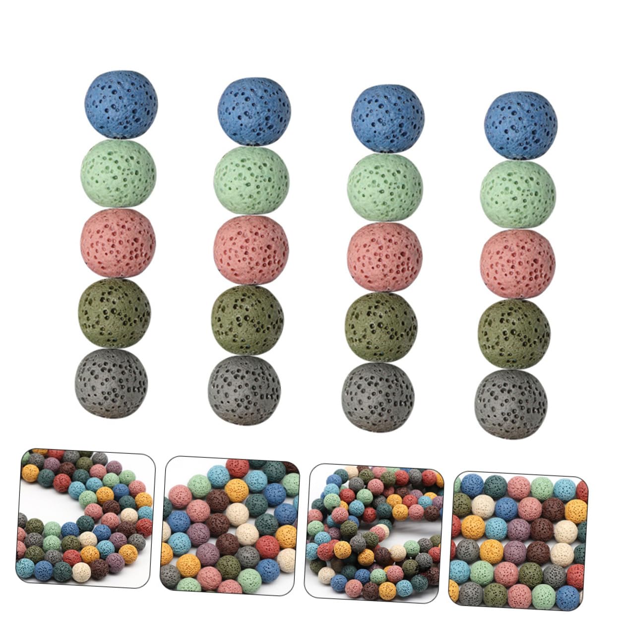 EXCEART 200piezas Abalorios De Para Cuentas Sueltas Para Manualidades y Decoración Para Pulseras y