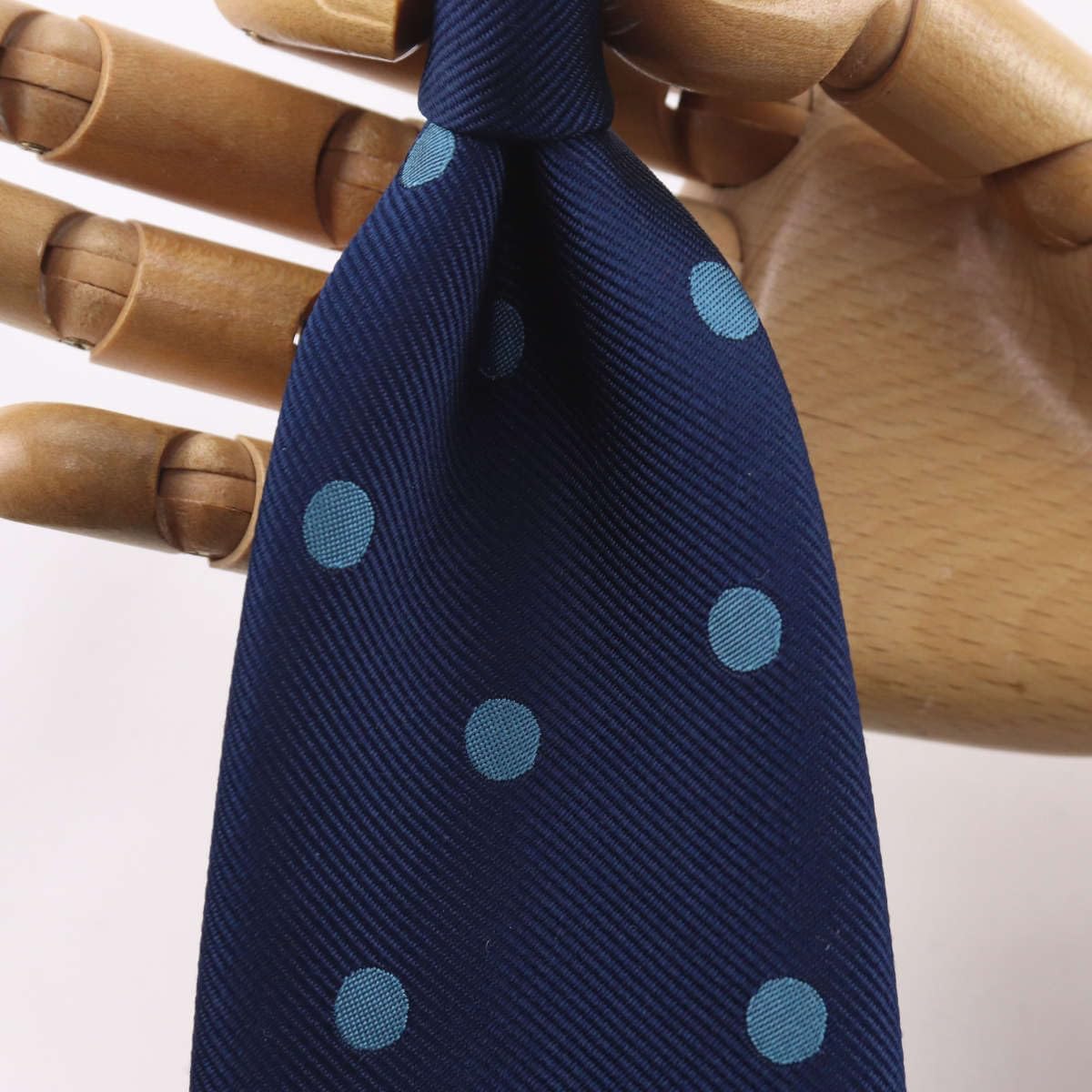 FAIRFAX ネイビー ドット柄 ネクタイ FAIRFAX フェアファクス