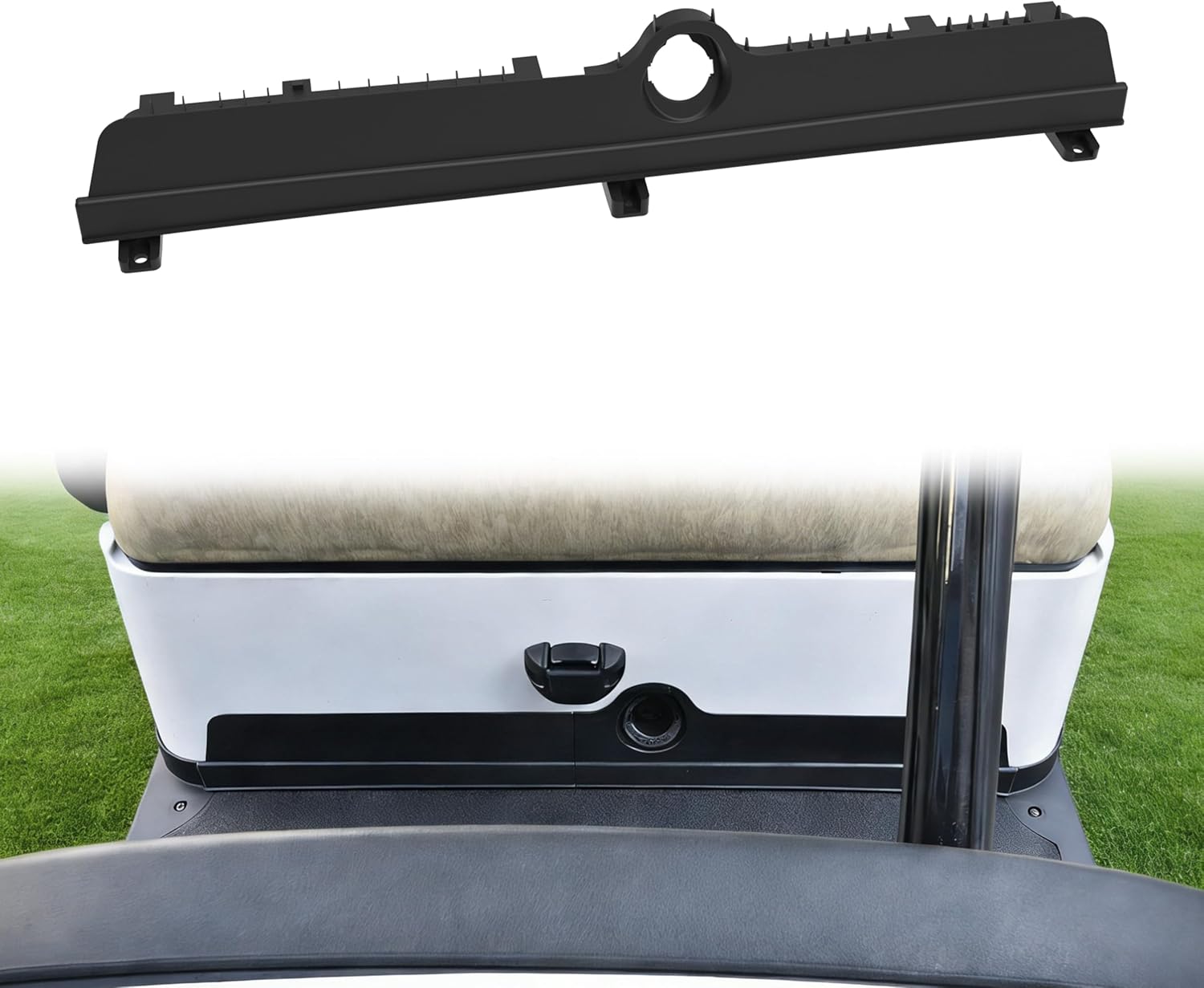 KEWISAUTO Kick Plate Assembly for Club Car Tempo, Charging Port Bracket Panel Kickplate for Club Car Tempo/Precedent 2017 and Newer Golf Carts Electric Models Accessories, Replace #102508202