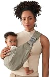 Ergobaby Upsie Sling Baby Carrier for Babies and Toddlers 6-48 Months (17-45 lbs) - 2-Position Ergonomic Baby Carrier with Front Storage Pocket, Hip-Healthy Positioning - Midnight Blue
