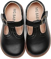 Vista 1 de DADAWEN - Zapatos de correa de vestir planos para niña, clásicos, para usar con el uniforme escolar
