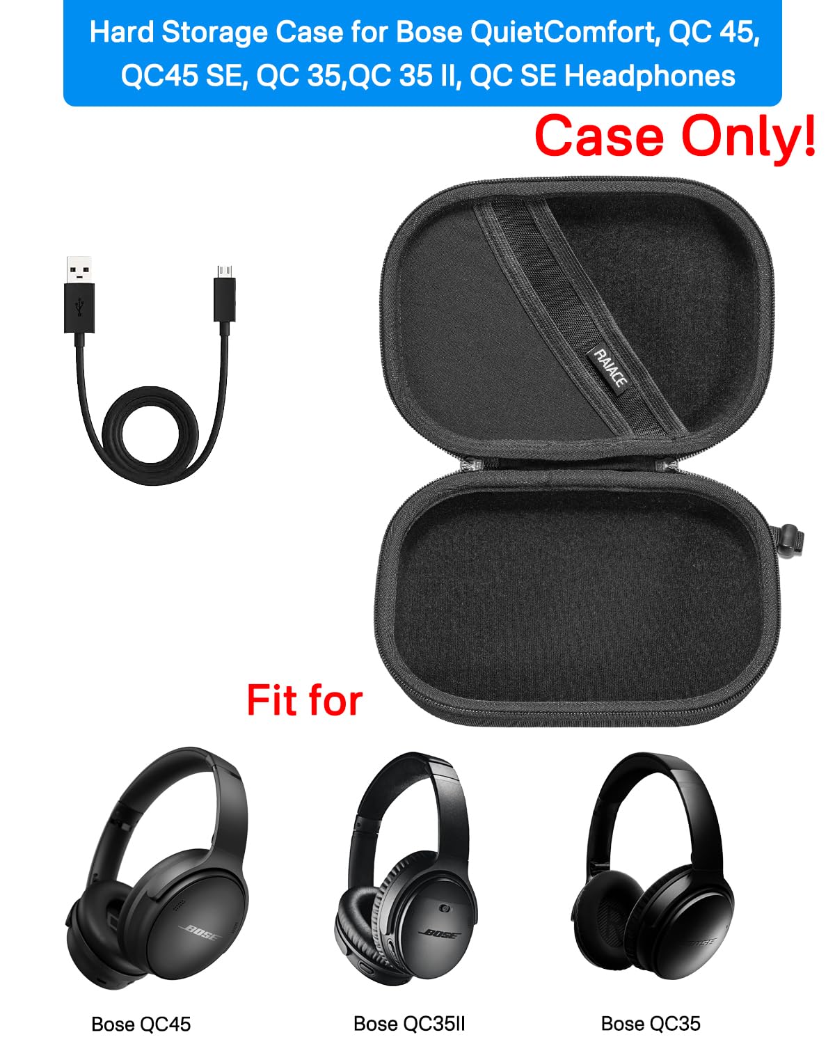 Amazon.com: RAIACE Hard Storage Case Compatible with Bose
