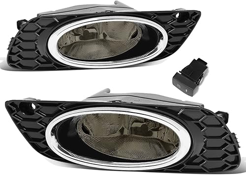 Miniatura 5 de Auto Dynasty Compatible con Honda Civic 4-Dr Sedan Par de luces antiniebla de conducción de parachoques + interruptor (lente transparente)