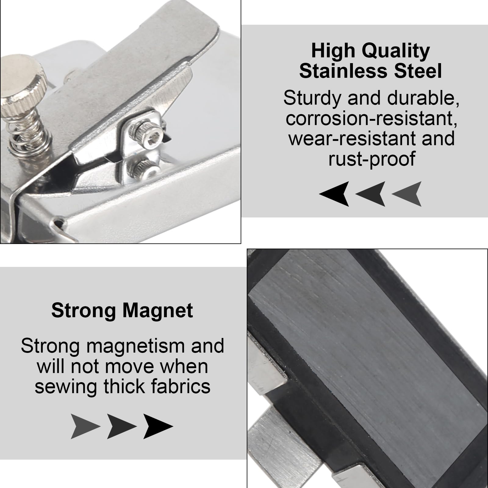 Lot De 2 Guides De Couture Magnétiques Multifonctionnels