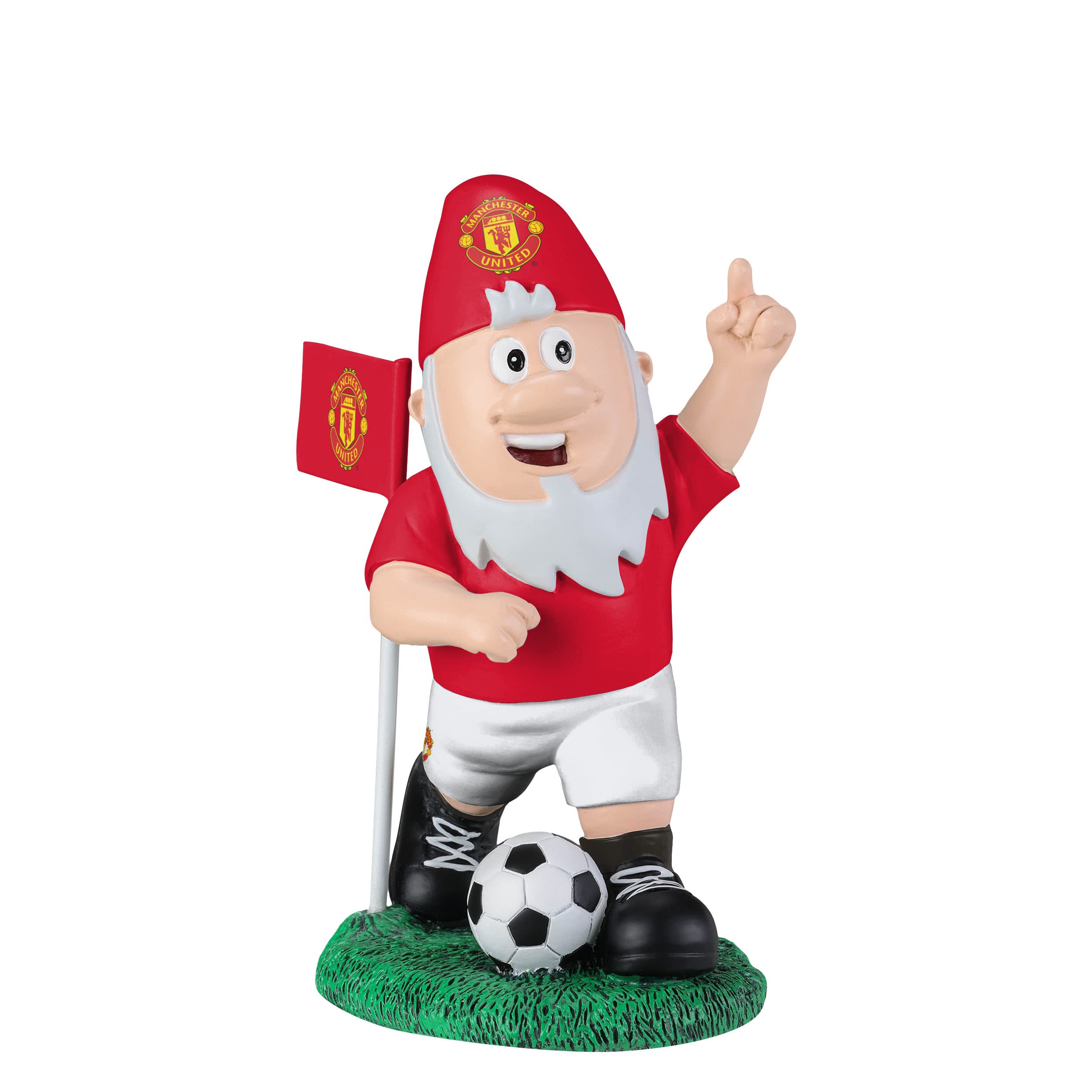 FOCO Officially Licensed Manchester United FC Corner Football Garden Gnome