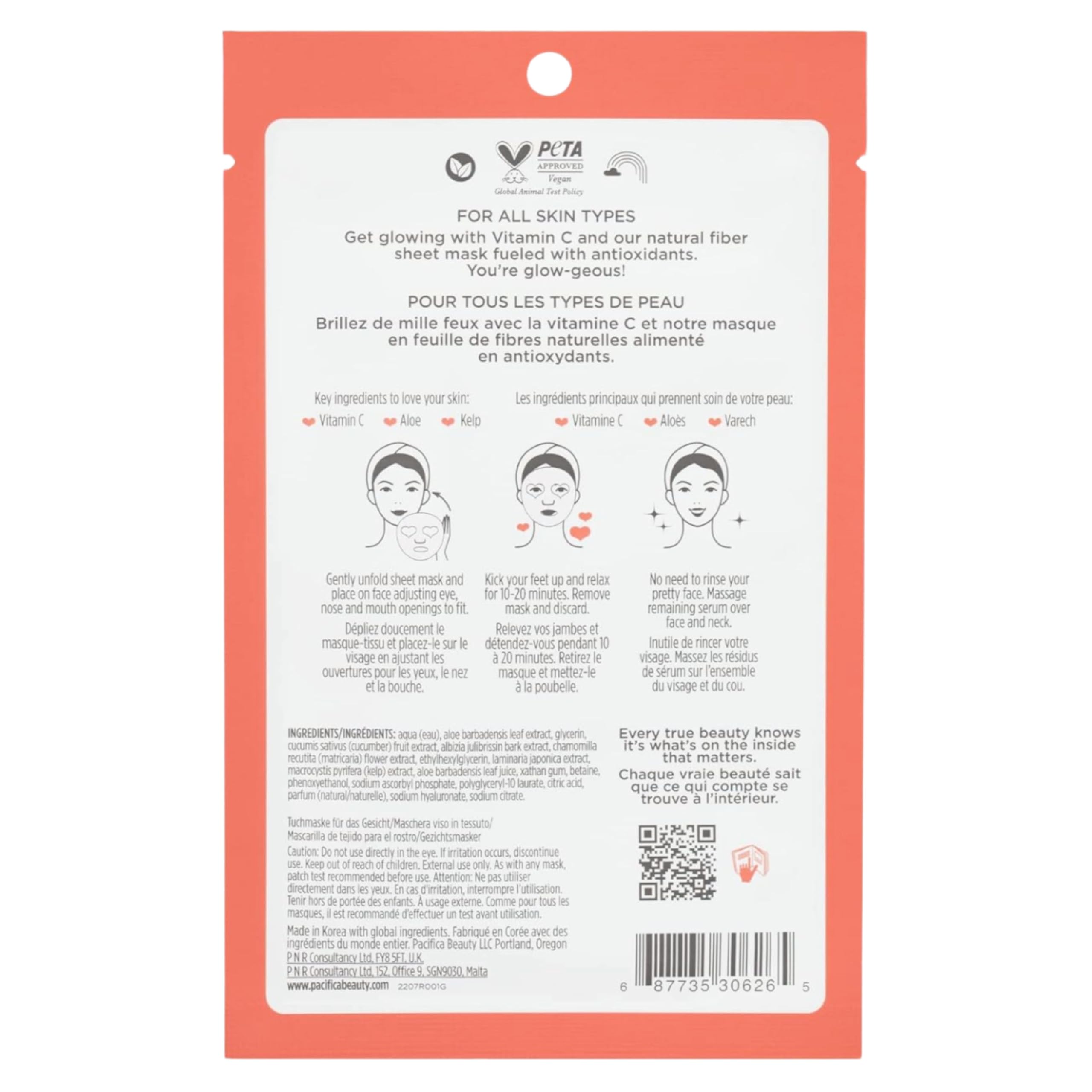 Pacifica Glow Baby Vitamin C Brightening Face Mask
