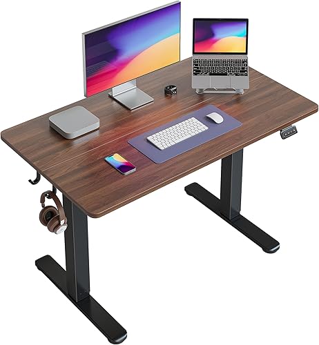 Miniatura 40 de FEZIBO Escritorio eléctrico de pie ajustable en altura, escritorio de pie de 40 x 24 pulgadas, escritorio de computadora de oficina en casa con