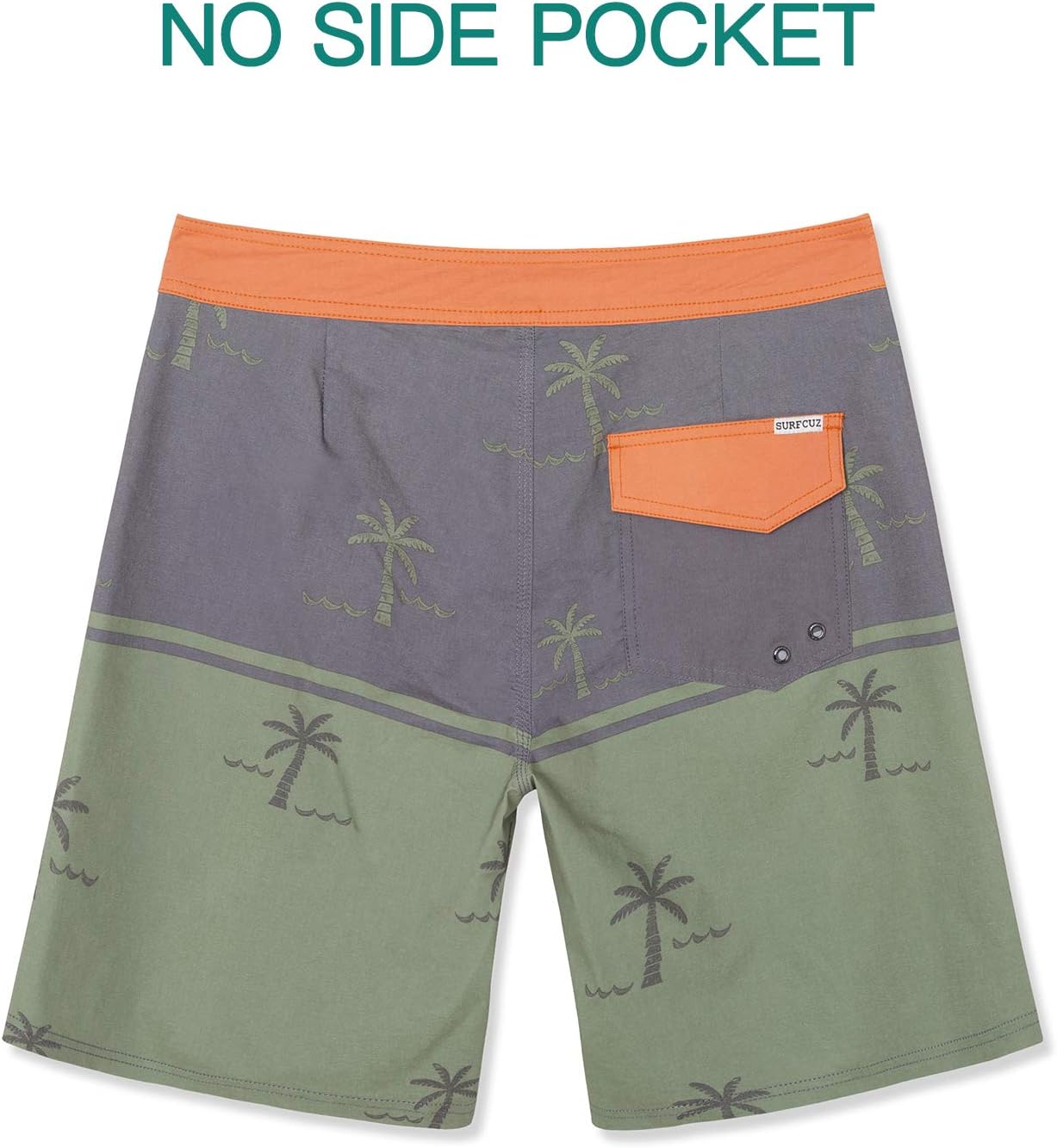 SURF CUZ Men's Vintage Cruzer Stretch Boardshort Chino Shorts