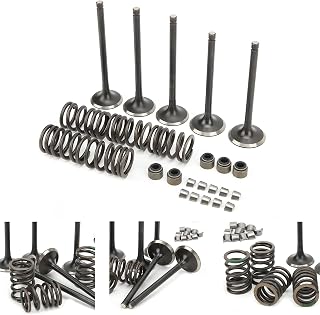 Cylinder Valve Kit, Cylinder Head Intake and Exhaust Valve Kit Replacement for Grizzly 660 YFM660F 4WD 2002‑2008 Cylinder Head Valve Kit ATV Parts