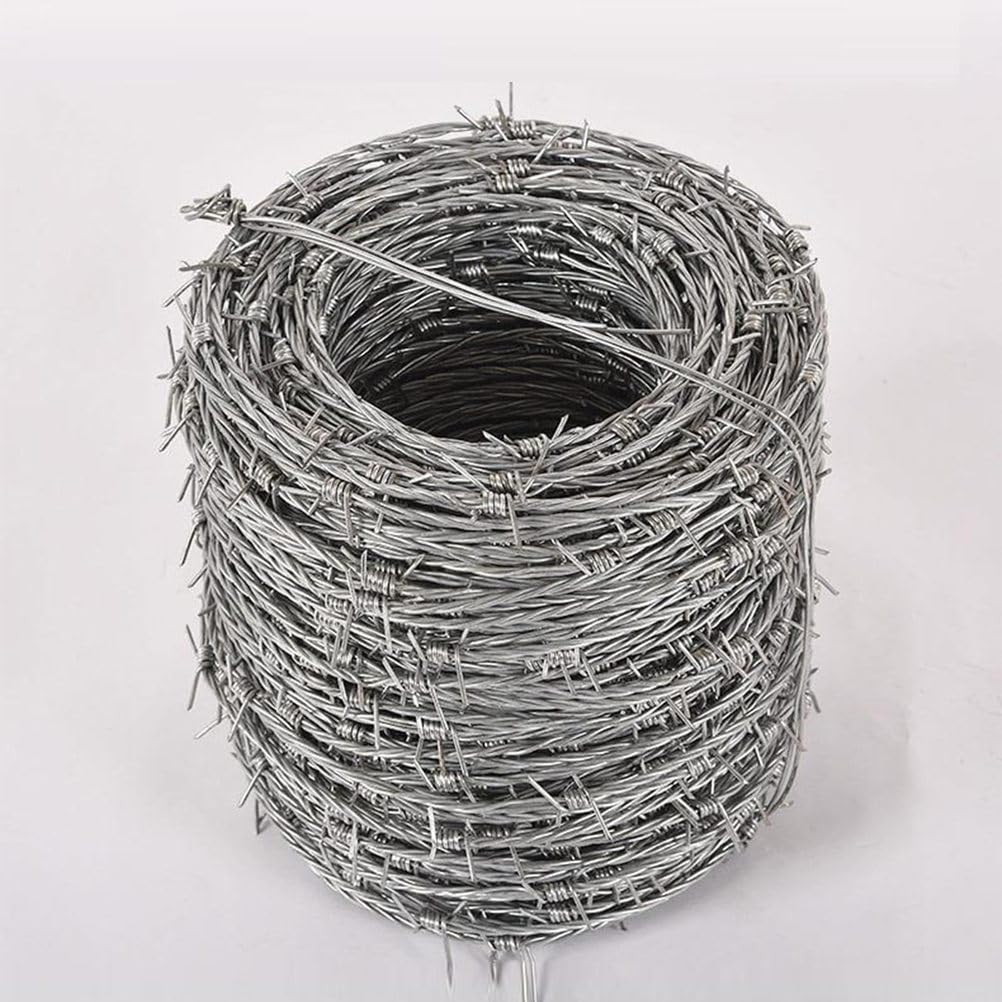 Fil barbelé double hélice anti-rouille pour stopper les fuites de bétail