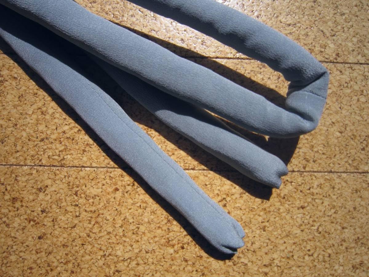 紅 アンティーク・無地・勿忘草色縮緬 丸ぐけ帯締め