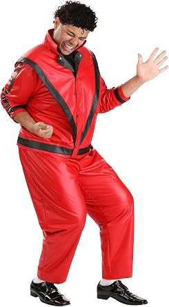Michael Jackson Thriller Costume for Men, Plus Size Celebrity Outfit