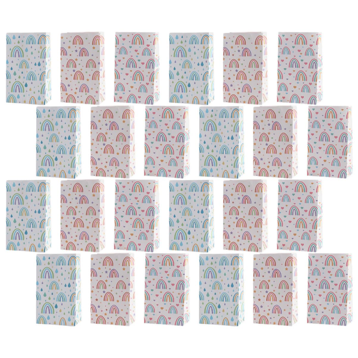 PACKOVE 4 Sätze Quadratbeutel Party Versiegelbar Tasche Kordelstring Hochzeit Packsäcke Geschenkverpackungstüten Papier 30 Stück * 4