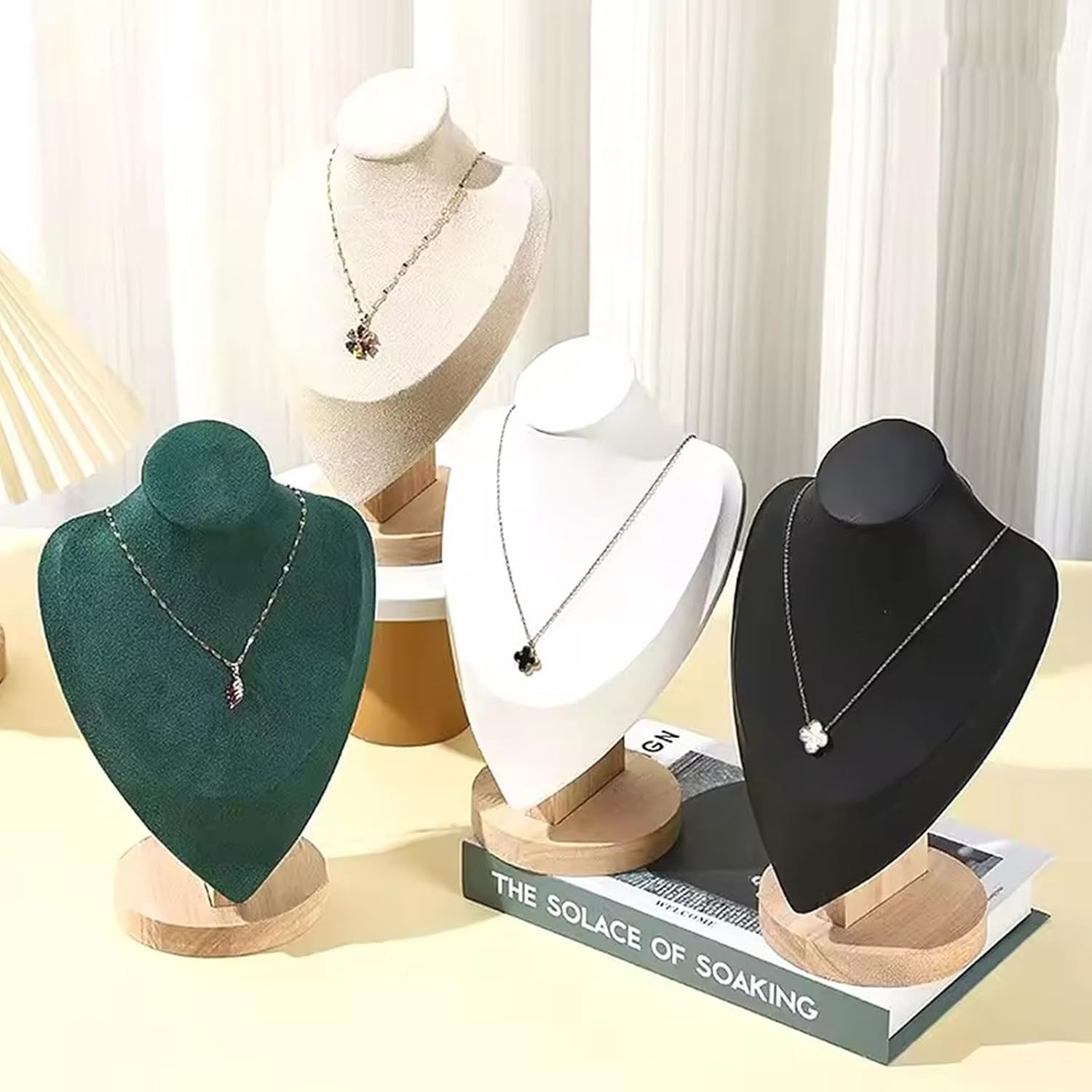 ジュエリーディスプレイマネキンスタンド チェーンホルダー 木製のネックレスバストディスプレイホームトレードを販売するためのスタンド,  純木ジュエリーディスプレイスタンドネックレスショーケースホルダーペンダントぶら下げ : STKショップ - 通販 - Yahoo!ショッピング