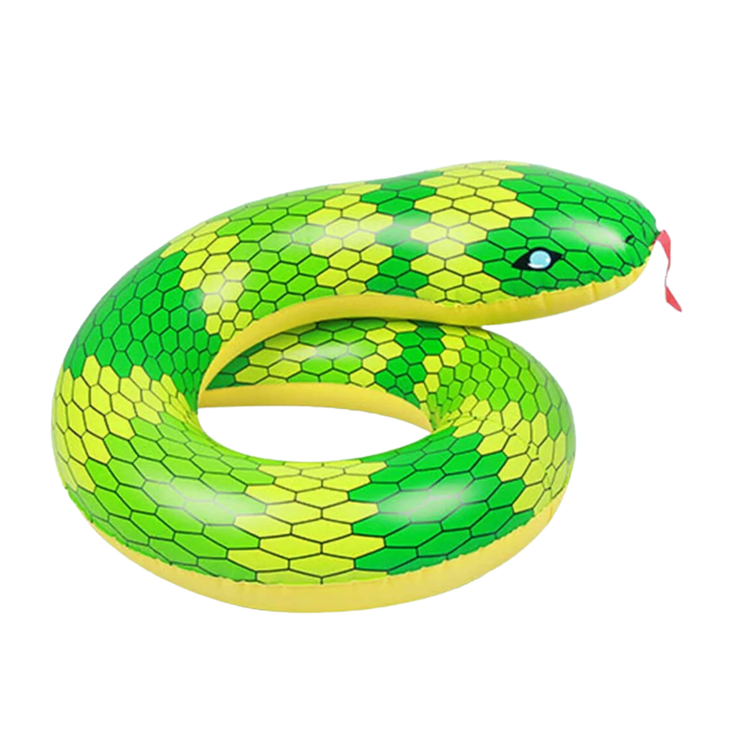 Lizzy 36" Giant Snake Swim Ring | Inflatable Swimming Pool Float Tube Round Shaped Swim Tube Water Fun Beach Pool Toys for Summer Party for Kids Adults