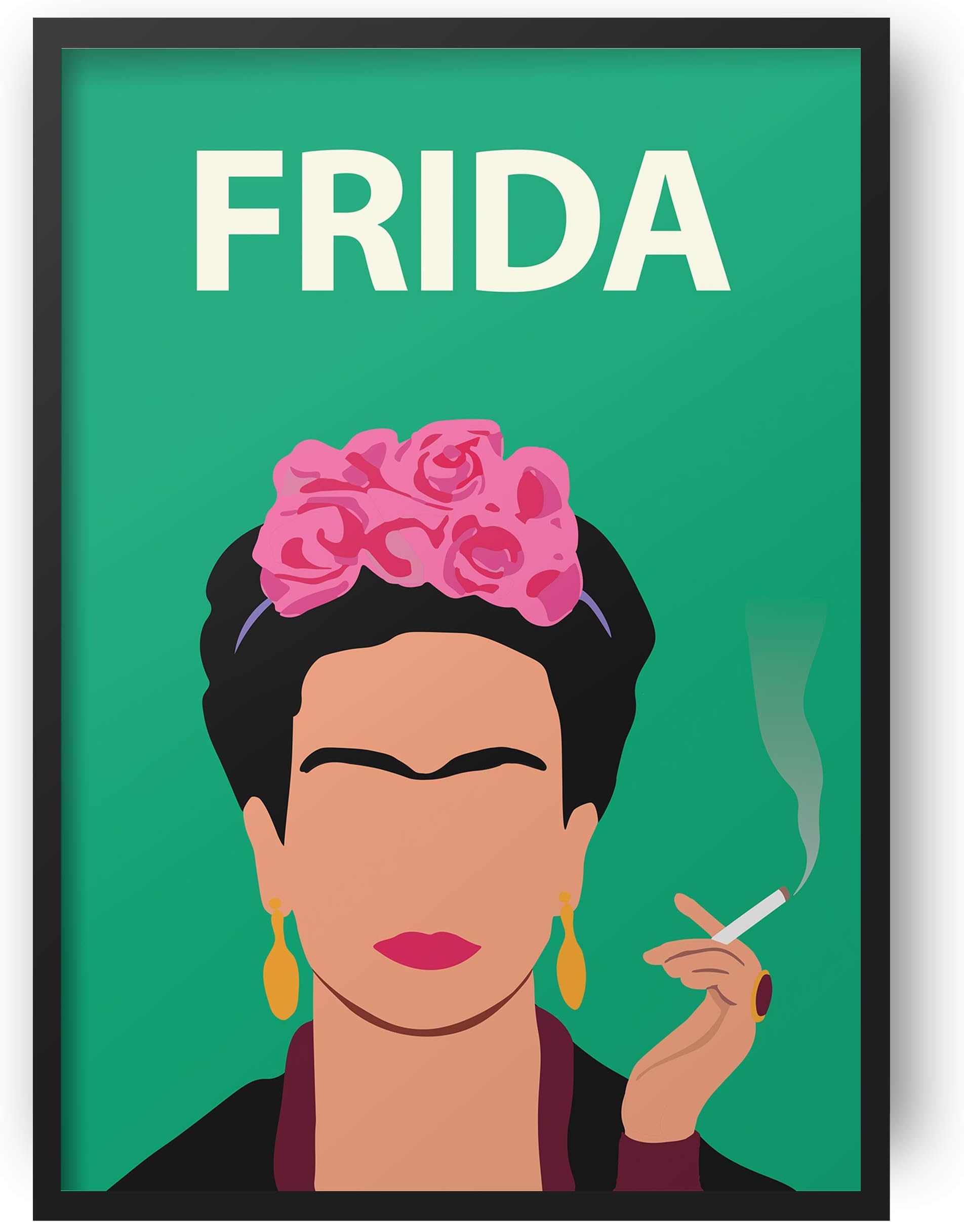 Frida Kahlo Poster // Minimalist Print - Artwork - Inspirational - Feminist - Frida
