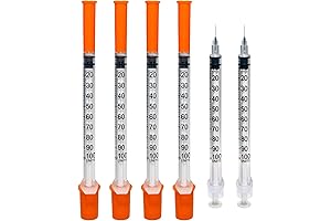 U-100 Syringe 31G 1cc/mm 5/16" 8mm,Individually Wrapped-Pack of 30 - The Smallest...