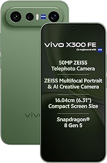 vivo X300 FE 5G (Urban Olive, 12GB RAM, 512GB Storage) with No Cost EMI/Additional Exchange Offers