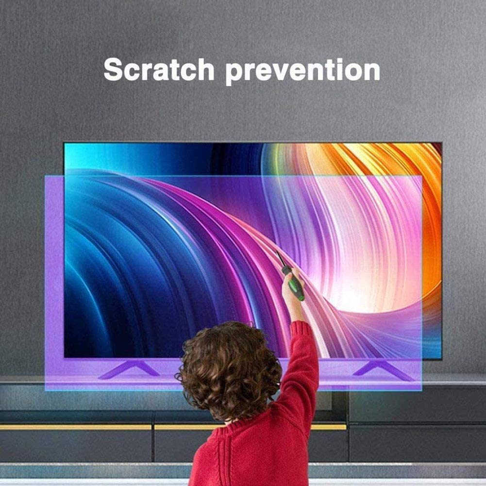 WSHA Pellicola salvaschermo per TV Anti-Luce Blu da 32 Pollici, Protezione per Gli Occhi con Pellicola AntiGraffio antiriflesso, Perfetta per miopi, Studenti scolastici, impiegati (700 * 393 mm)