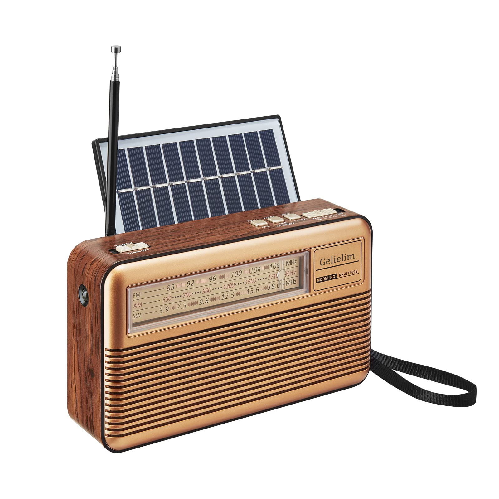 Buy Retro Radio AM FM Shortwave with Bluetooth Speaker, Battery