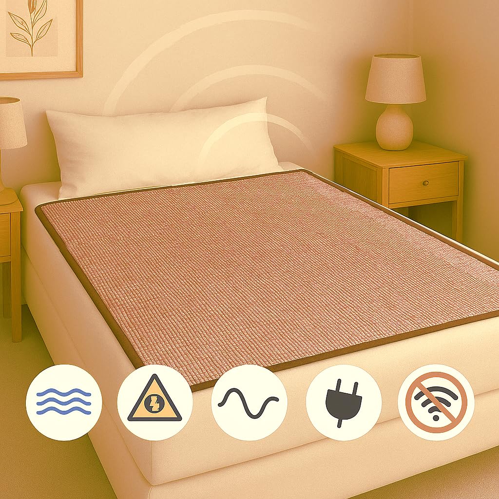 Drap de cuivre 140x190 cm – Literie en cuivre Pur 99% – Confort articulaire et Sommeil apaisé – Antibactérien Naturel – Fabriqué en Europe