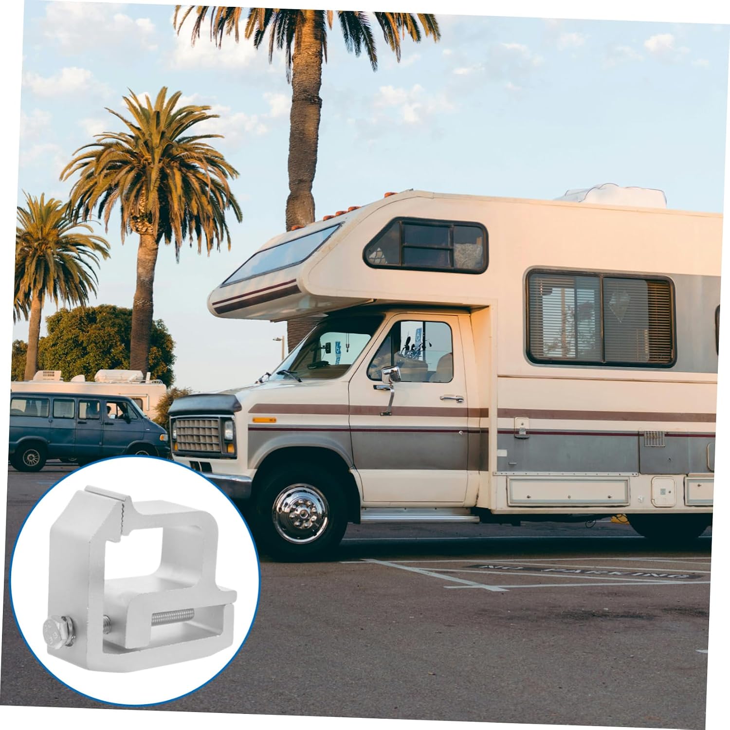SOLUSTRE 2Pcs Heavy Duty Alloy Truck Cap Mounting Clips Durable Camper Shell Clamps for Easy Installation Versatile Vehicle Roof Cover Securing