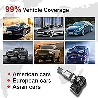 Vista 6 de Autel Sensores TPMS, sensor Mx programable para presión de neumáticos, 315 MHz + 433 MHz, nivel OE de presión (20 piezas, válvulas de metal)