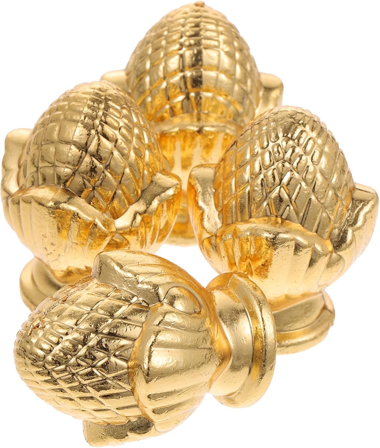 Holibanna Ball Lamp Finial 4pcs Golden Lamp Cap Decoration Vintage Knobs Gold Knob Crystal Lamp