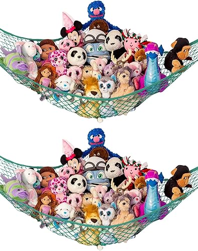 Miniatura 12 de Almacenamiento para animales de peluche "Stuffie Party Hammock" Blanco,Negro,Gris,Verde,Azul claro,Morado