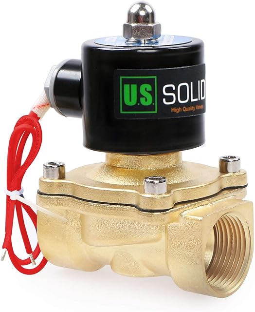 U.S. Solid 1" G 220 V AC mosiądz zawór elektromagnetyczny sterowany bezpośrednio do wody, powietrza, gazu, oleju, NC