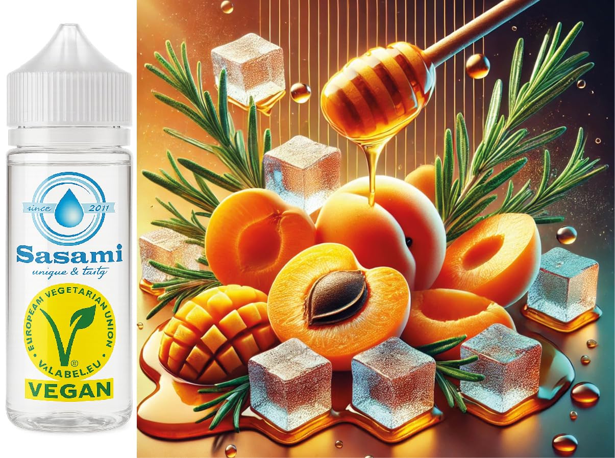 Frozen Amber Garden - miele rosmarino albicocca ghiaccio aroma concentrato - vegano - Sasami - 100ml