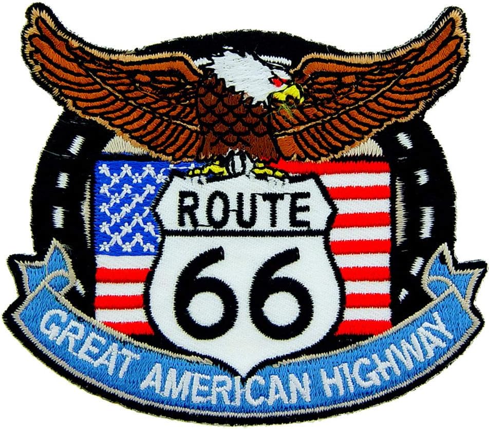 Artisan Owl U.S. Route 66 Great American Highway Eagle Patch
