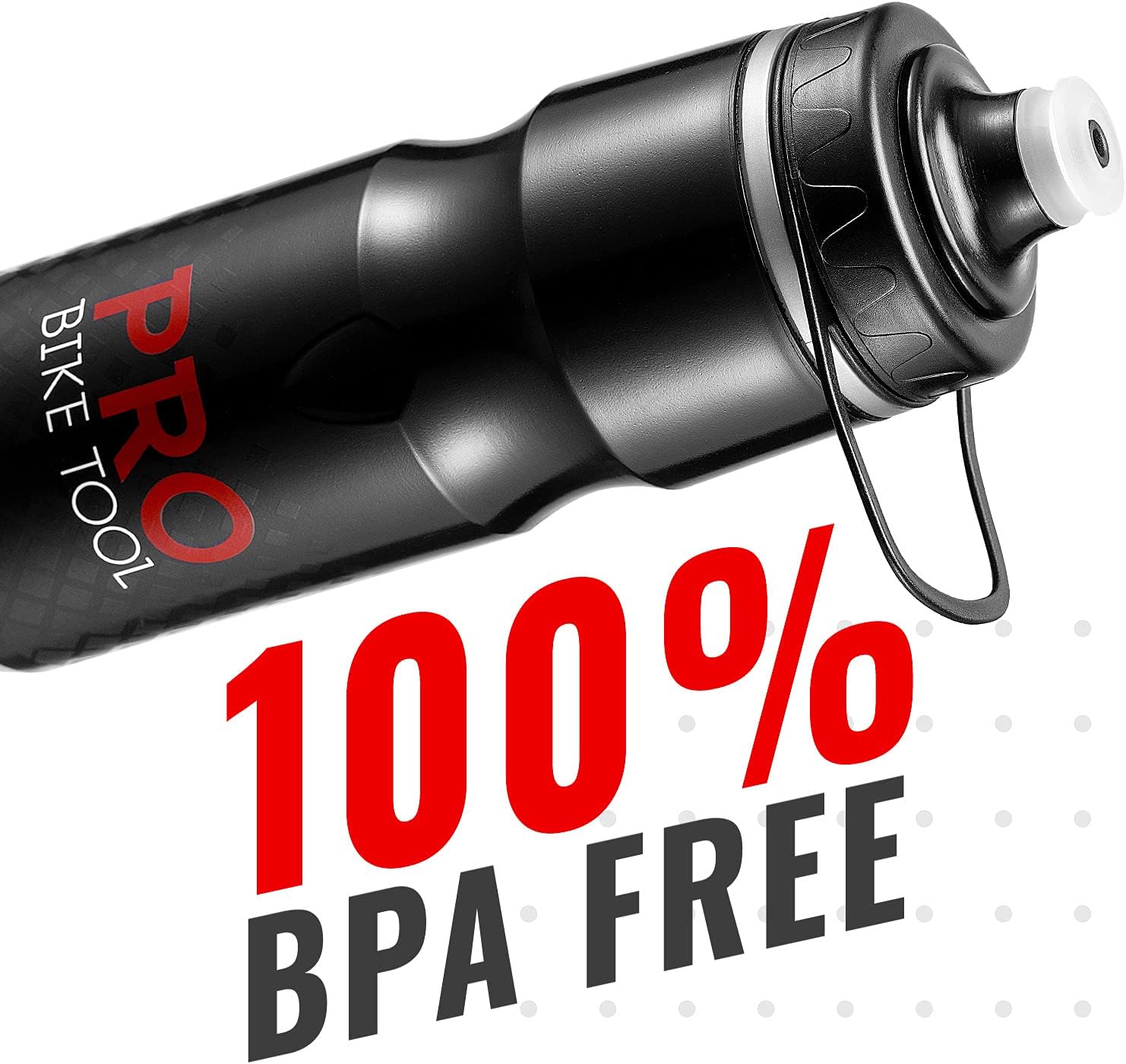 PRO BIKE TOOL Insulated Bike Water Bottle 680 ml 24 oz - Sports Carry Loop - for All Fitness and Cycling - Keep Drinks Cold, Longer - Soft Silicone Mouthpiece – Fast Flow Valve - Easy Squeeze Bidon : Sports & Outdoors