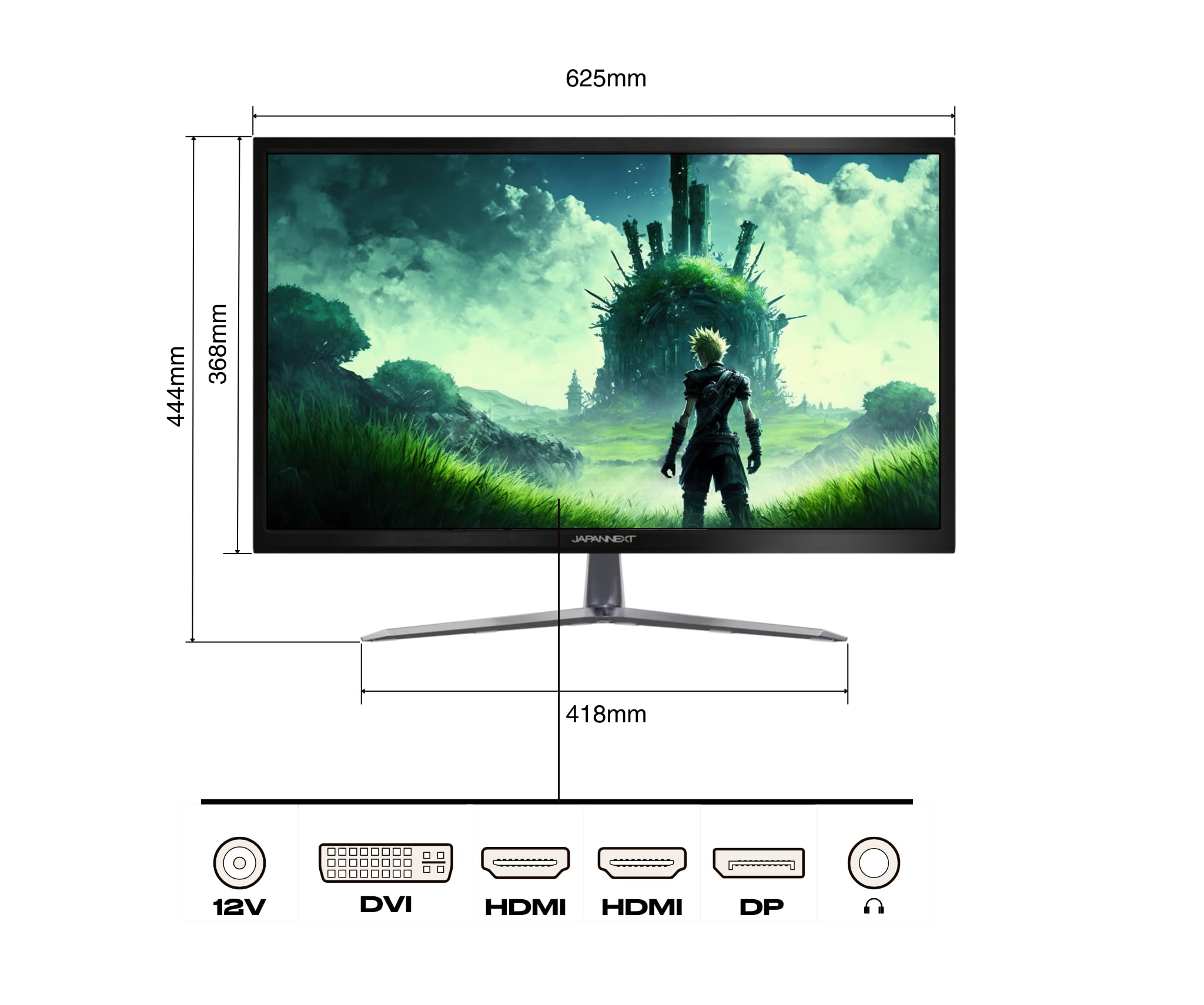 JapanNext Ecran PC 27 Pouces 2K WQHD JN-IPS27144WQHD | 16:9