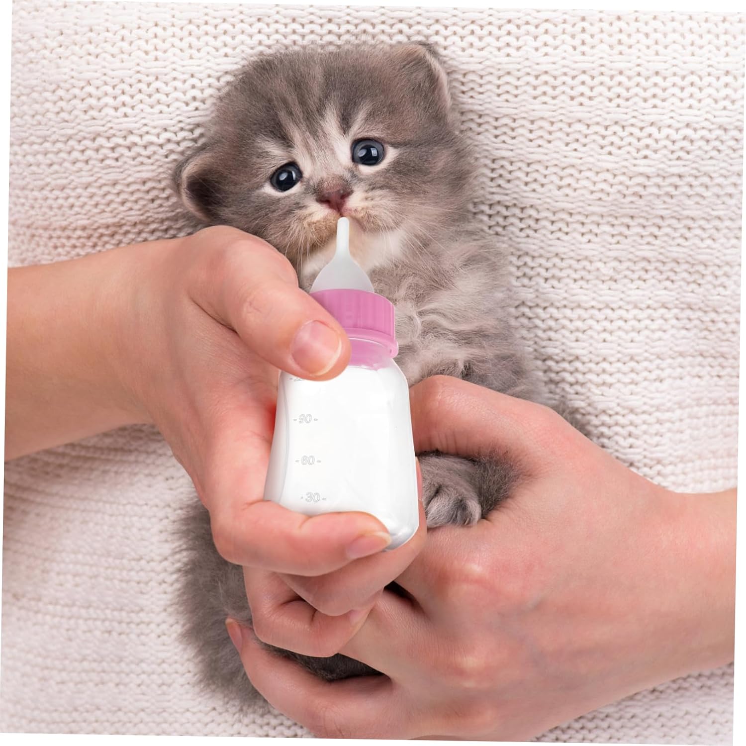 Kisangel 1set Cat and Dog Nursing Bottle Portable Bite-Resistant Pet Feeder Chic Design Lightweight Milk Feeder for Kittens and Puppies Feeding Kit for Small Pets