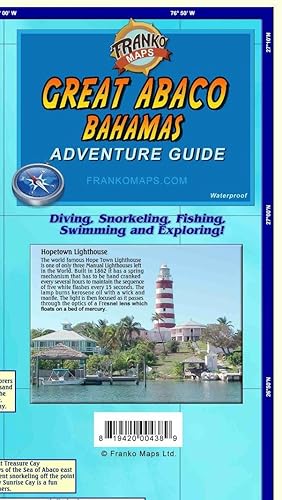 Great Abaco Island Bahamas Adventure &amp; Dive Guide Franko Maps Waterproof Map