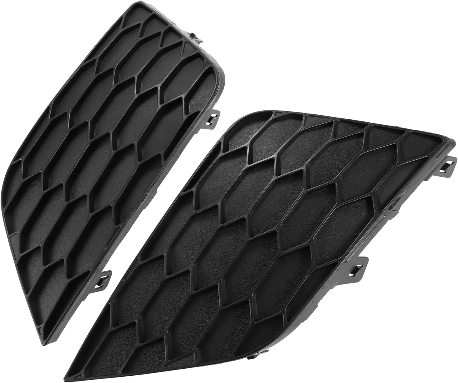 Car Front Fog Light Cover Grille No.622574AF0B/622564AF0B for Nissan Sentra 2016-2019 ABS Plastic Black (Set of 2)