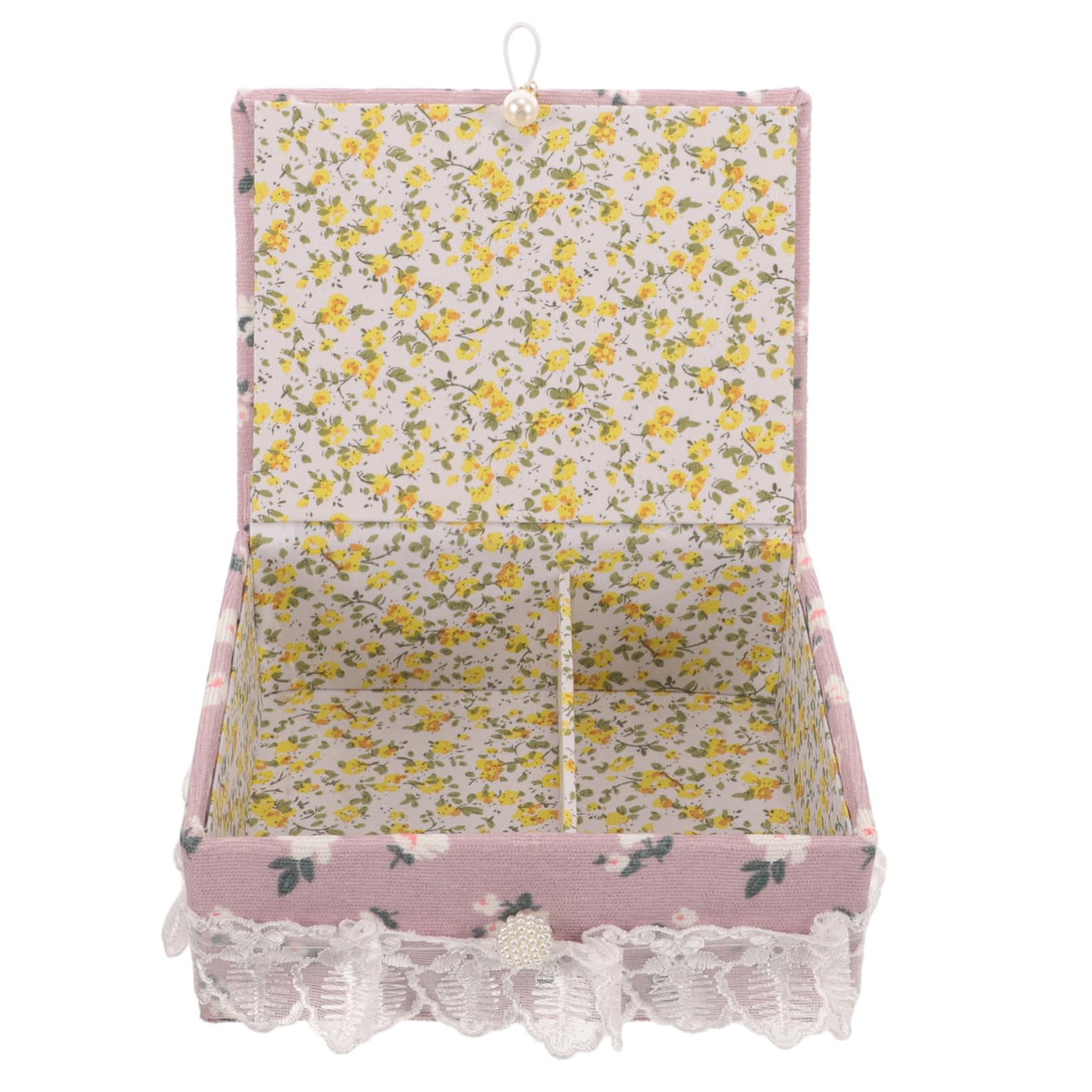 Scatola Porta Spilli Cucito Piccola e Portatile in Tessuto Custodia Organizer Multiuso per Bottoni Perline e Accessori Kit Cucito Compatto per Casa e Viaggio
