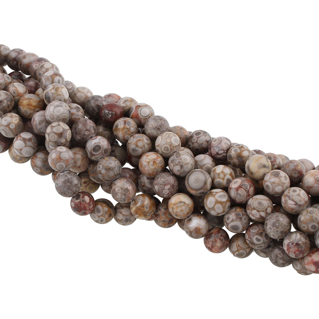 Perlin Natura Maifan - Perline Di Diaspro, 8 Mm, Grado A, 15 Pezzi, G756 - Foto 7