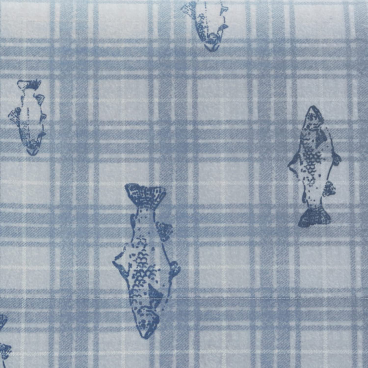 Eddie Bauer - Sábanas Queen, Juego de Ropa de Cama de percal de algodón, decoración del hogar nítida y Fresca (Methow Plaid Blue, Queen)